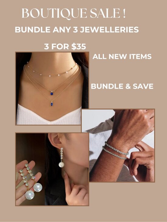 3/$35 Stainless Steel Anklet Set with Chain and Beads Boho Beach Jewelry Women - Picture 2 of 6